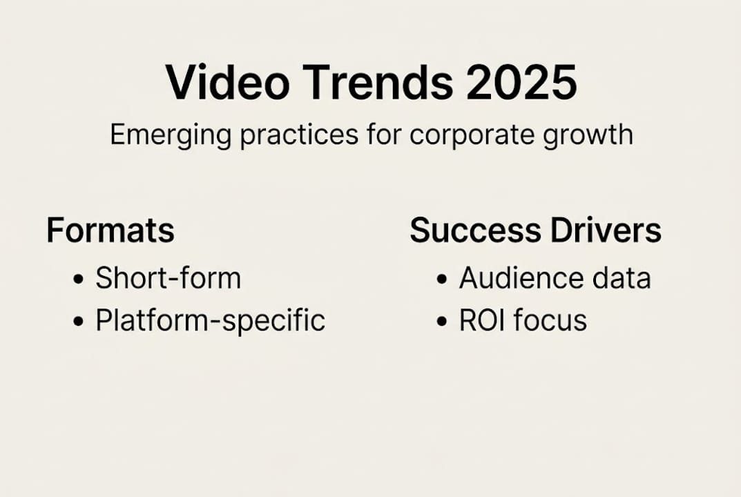 Infographic: top corporate video trends 2025